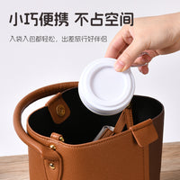 Collapsible Silicone Travel Cup with Hook - Portable Food-Grade Camping Mug