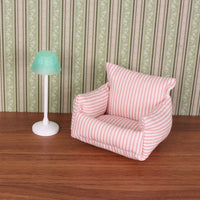 Miniature 1:12 Scale Dollhouse Single Sofa for BJD Dolls, Living Room Furniture Model