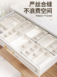 Expandable Drawer Organizer with Adjustable Dividers for Desk, Vanity, Kitchen Utensils