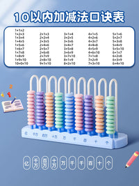 Kids Abacus Counter for Early Math Learning, Montessori Educational Toy for Addition and Subtraction