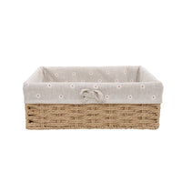 Handwoven Rattan Storage Basket for Desktop, Snacks, Cosmetics, and Sundries