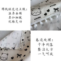 Appliance Dust Cover with Kitten Pattern for Refrigerator, Washing Machine, Microwave, Oven, Rice Cooker