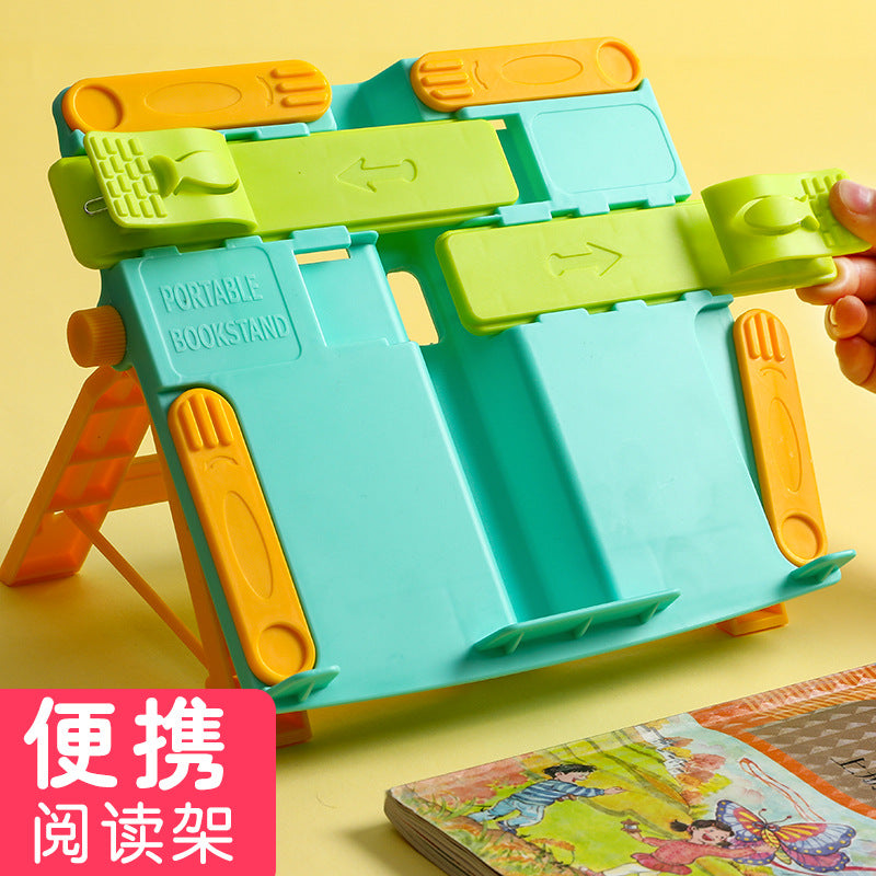 Cartoon Adjustable Book Stand Reading Holder Multi-functional Portable Document Holder