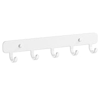 Self-Adhesive Wall Mounted Hook Rack for Bathroom, Kitchen, and Entryway