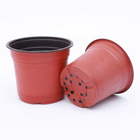 Plastic Two-Tone Plant Nursery Pots Thickened Disposable Seedling Planters for Succulents and Green Plants