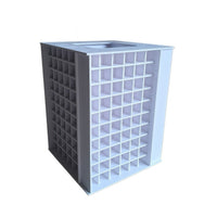Large Capacity Transparent Perler Bead Storage Box with Rotating Display Stand