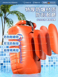 Swim Buoy with Dry Bag, Dual Airbag Inflatable Float for Open Water Swimming, Triathlon Training, and Snorkeling