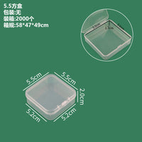 Transparent PP Storage Box for Perler Beads, Earrings, and Jewelry - Multi-Specification Organizer
