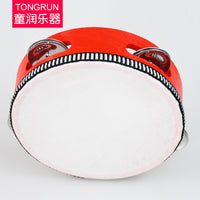 Handheld Tambourine for Kids, Orff Musical Instrument for Kindergarten Dance and Performance