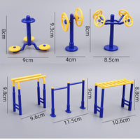 Miniature Dollhouse Fitness Equipment Set
