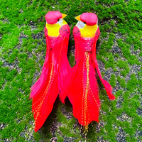 Realistic Couple Bird Garden Ornaments with Clip