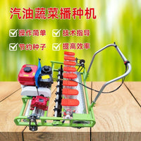Gasoline Hand-Pushed Vegetable Seeder for Garden, 3-6 Rows, Manual/Electric Precision Planter
