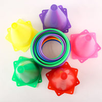 Colorful Plastic Training Cones for Outdoor Sports and Football Drills