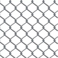 Galvanized Chain Link Fence for Poultry & Livestock Enclosures, Farm & Orchard Protection