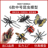 Realistic Insect and Ocean Animal Figures Set for Kids - Medium Size