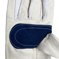 Canvas Work Gloves, Thickened, Wear-Resistant, Non-Slip Palm for Workshop Processing and Welding Protection