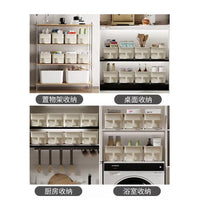 Handled Storage Bins for Kitchen Cabinets and Pantry Organization
