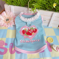 New Pet Dog Cat Puppy Japanese Korean Soft Cute Spring Summer Vest for Small Medium Dogs Teddy Bichon Clothes Supplies