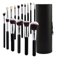 15-Piece Professional Makeup Brush Set for Eyeshadow and Face
