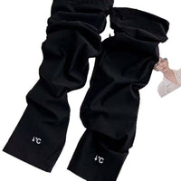 Summer Ice Silk Sun Protection Arm Sleeves & UV Visor Hat Set for Driving & Outdoor Activities
