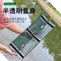 Double-Layer Fishing Float Box Long Large Capacity Storage Case for Small and Shallow Water Floats