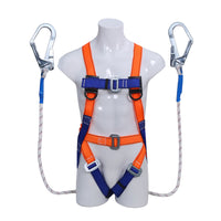 Full Body Safety Harness for Electricians and High-Altitude Work, 5-Point Polyester Fall Protection