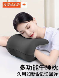 Memory Foam Office Nap Pillow for Desk and Chair, Headrest and Lumbar Support Cushion