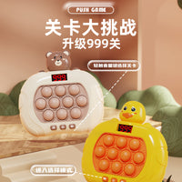 Whack-A-Mole Game Machine with LCD Screen, Stress Relief and Focus Training Toy
