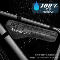 Bicycle Frame Bag Waterproof Front Tube Pouch for Mountain Road Bikes