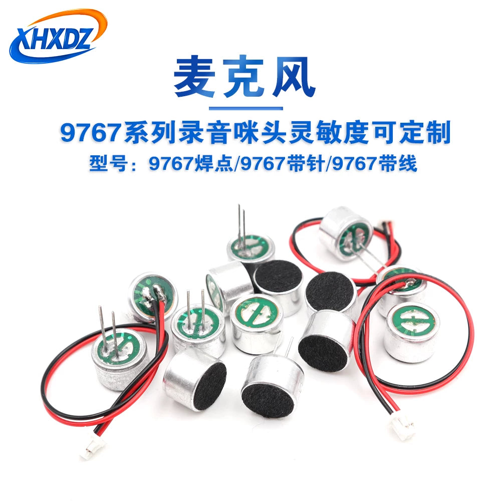 9767 9x7mm High Sensitivity Electret Condenser Microphone Capsule