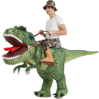 Inflatable Dinosaur Rider Costume for Halloween - T-Rex & Raptor Designs for Kids & Adults