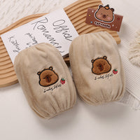 Cartoon Cute Short Arm Sleeves for Women, Students, Office Work, Winter Down Jacket Protection