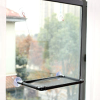 Window Mounted Cat Hammock with Suction Cups - Detachable & Washable Cat Bed for All Seasons