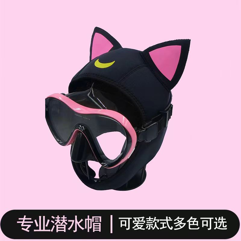 Cartoon Diving Hood with Sun Protection and Thermal Insulation for Snorkeling and Swimming