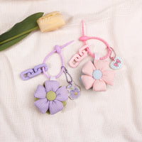 Handmade Fabric Sunflower Keychain Bag Charm
