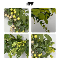 Artificial Berry and Eucalyptus Garland for Spring/Summer Door Decor