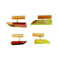 Galvanized Corner Trowel for Drywall and Plastering with Wooden Handle