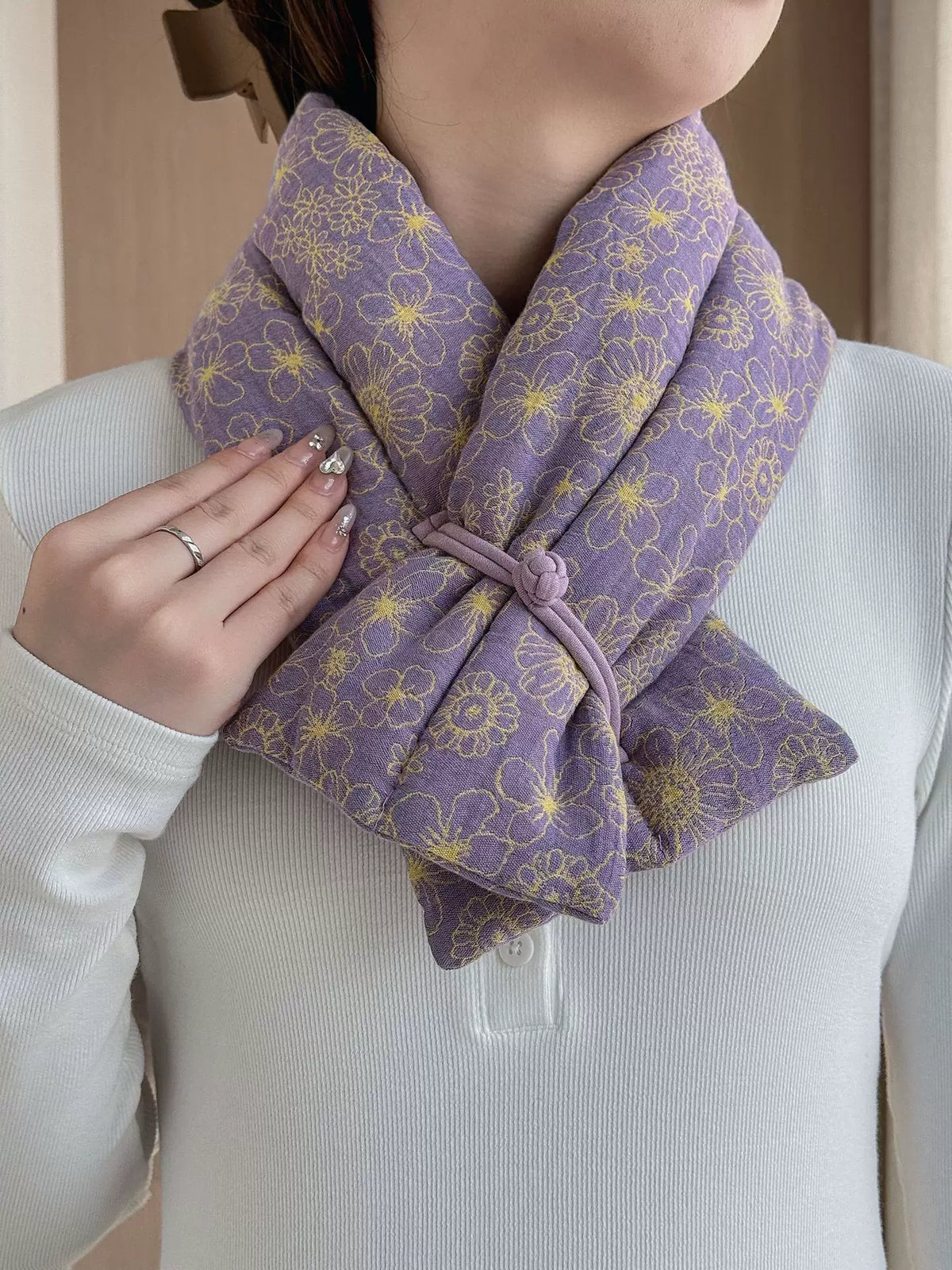 Pure Cotton Neck Warmer Scarf for Neck Protection and Warmth