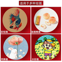 Round Colored Cardstock 200g Thick Art Paper for Students Kindergarten DIY Craft Material Hard Cardboard