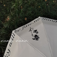 French Vintage Style UV Protection Umbrella for Sun and Rain