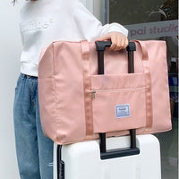 Oxford Cloth Quilt Storage Bag Travel Luggage Duffel with Shoulder Strap