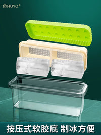 Long Strip Ice Cube Tray with Lid, Food-Grade Silicone Mold for Cocktails and Drinks, Large Ice Brick Maker