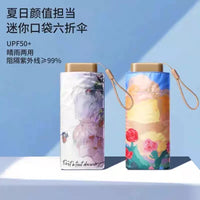 Ultra-Light UV Protection Compact Travel Umbrella for Sun and Rain