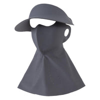 Detachable UV Protection Sun Visor with Neck Flap for Women, Ice Silk Blackout Fabric