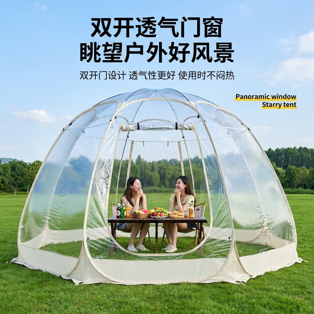 Outdoor Camping Inflatable Bubble Tent Transparent Starry Sky Dome House for Glamping Events