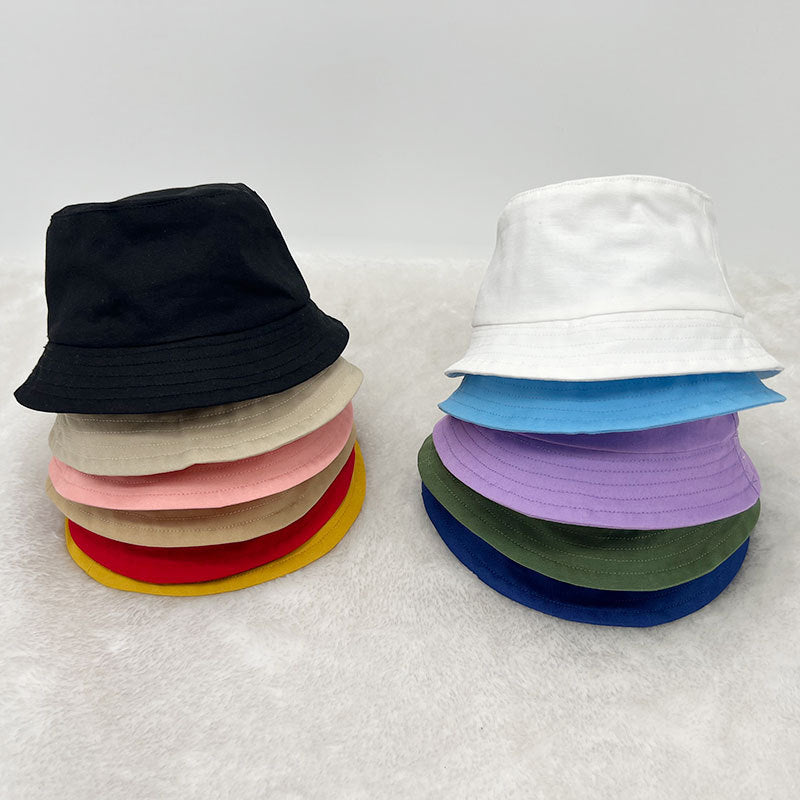 Cotton Doll Bucket Hat for 10cm, 15cm, 20cm Plush Dolls - Celebrity Style Doll Clothes Accessories