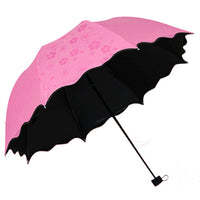 Magic Blossom UV Protection Folding Umbrella for Sun and Rain