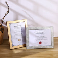 Premium A4/A3 Certificate Photo Frame for Awards and Diplomas, Gold/Silver Display Frame