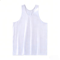 Men's Cotton Vest for Middle-Aged and Elderly, Thin Breathable Absorbent Loose Fit