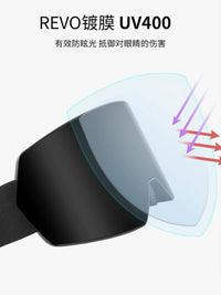 Spherical Anti-Fog Ski Goggles for Men and Women - Over-Glasses Design